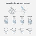 Junior seat XL foot clamps set
